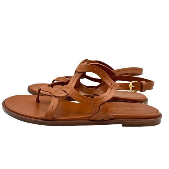 Gianvito Rossi Amalfi Leather Sandals Size 11 - Picture 5 of 13